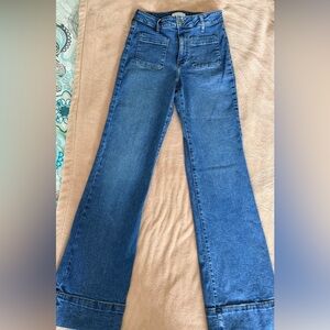 Bagatelle High Rise Flare Jeans in Classic Blue